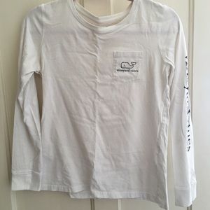 White Vineyard Vines Long Sleeve T Shirt XS